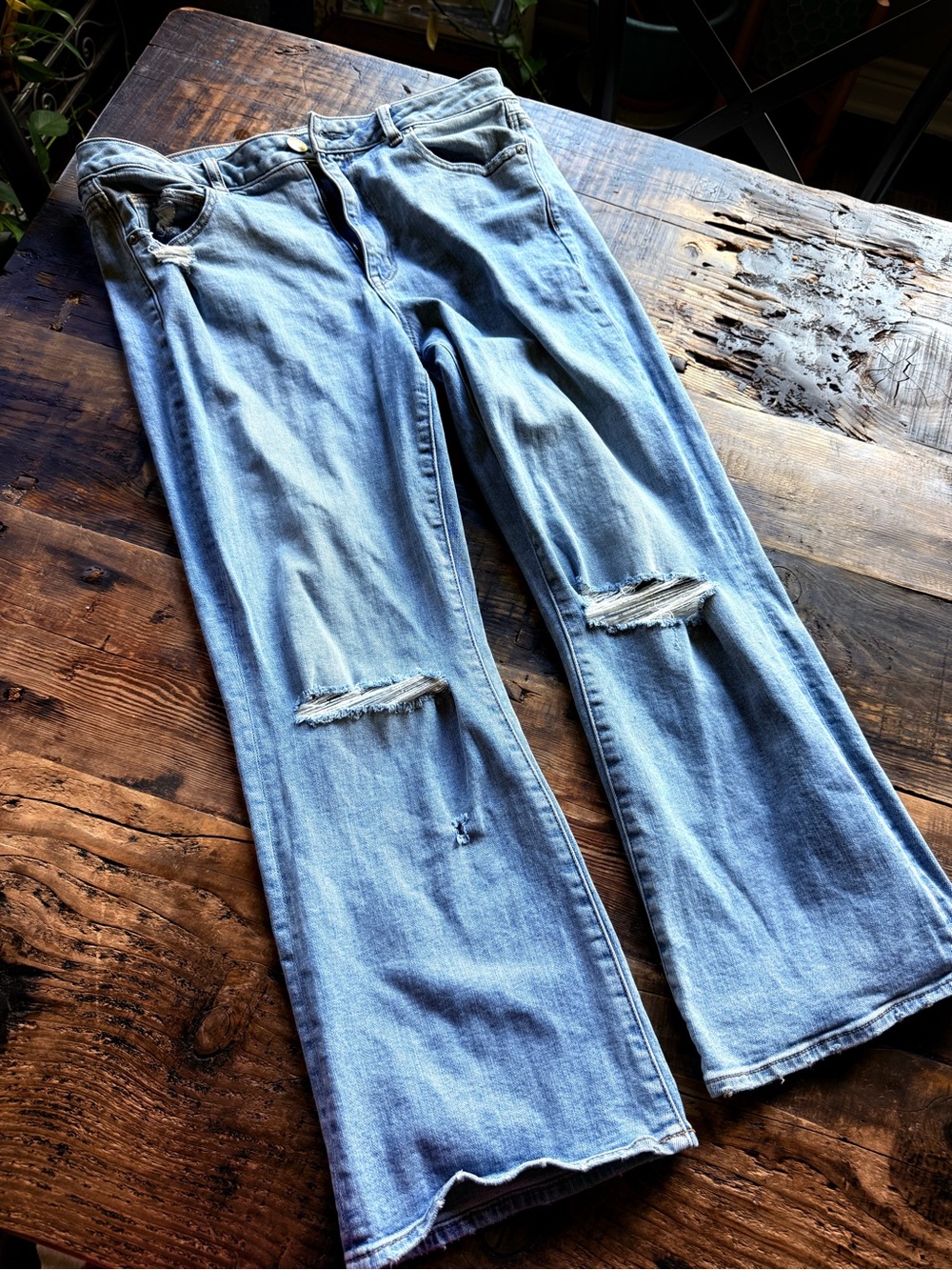 American Eagle Outfitters Hi-rise kick crop jeans size 14